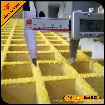 Anti-slip surface 25mm thick frp grating sheet